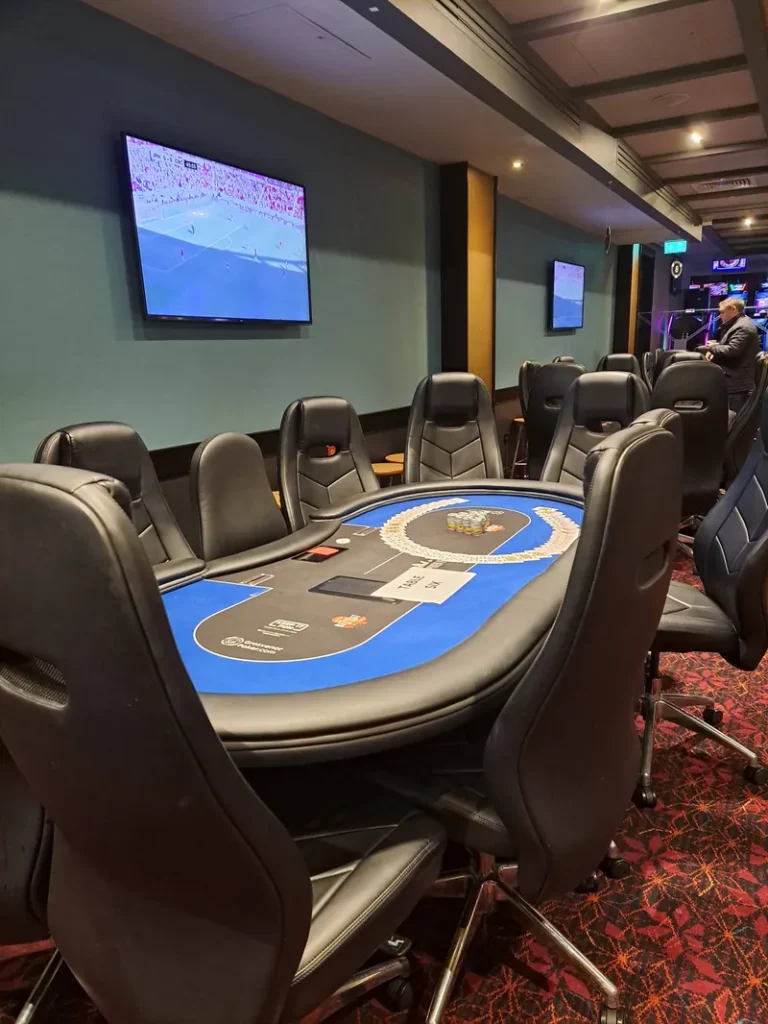 Poker table at Grosvenor Casino Leeds Westgate