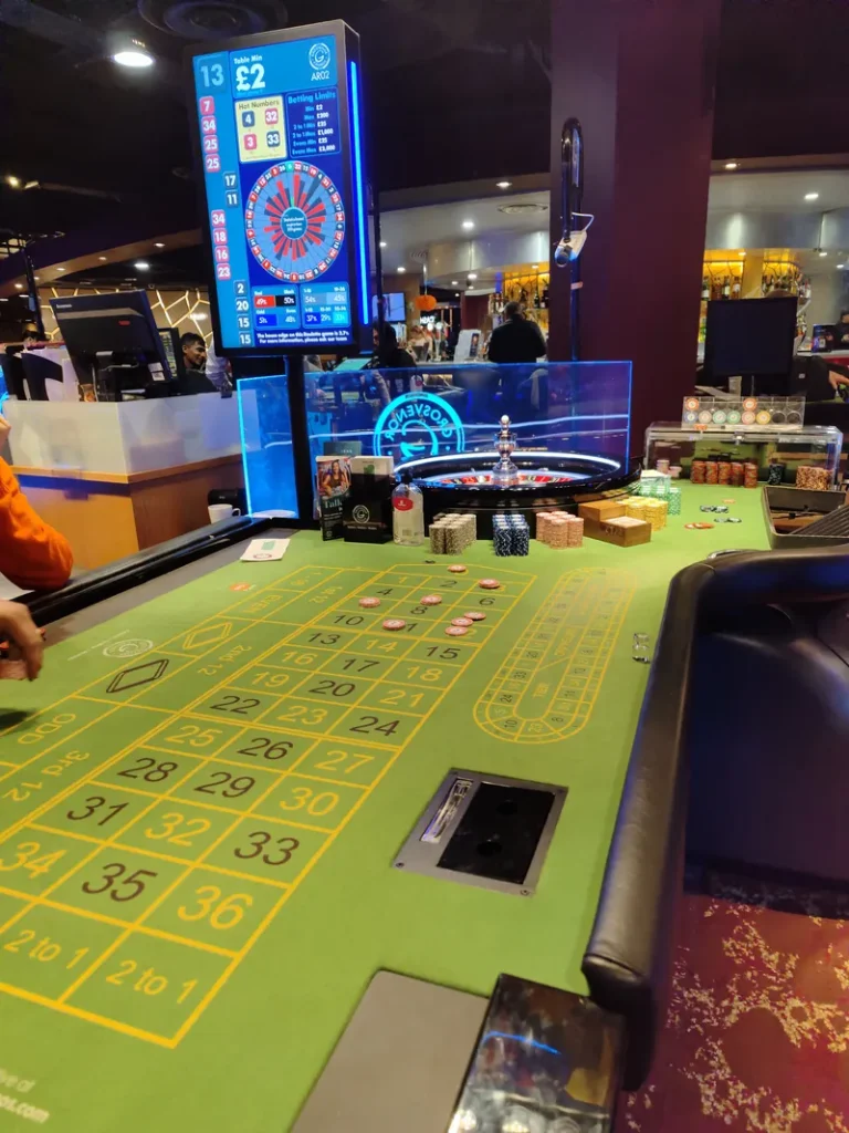Electronic roulette at Grosvenor Casino Leicester