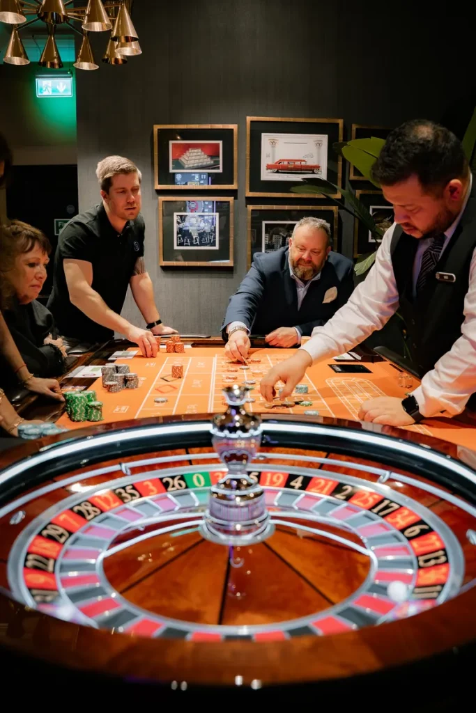Roulette table at Grosvenor Casino London Bayswater