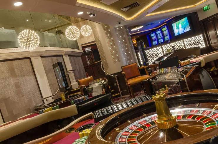 Roulette area at Grosvenor Casino London Park Tower