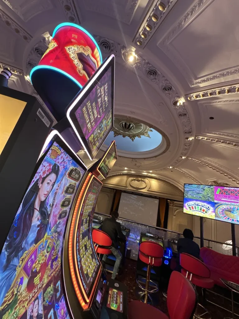 Slot machines at Grosvenor Casino London The Rialto