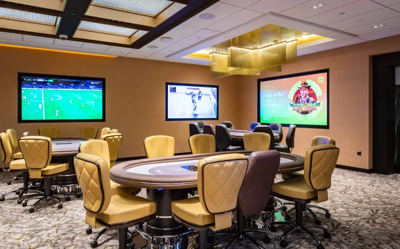Poker room at Grosvenor Casino London The Victoria