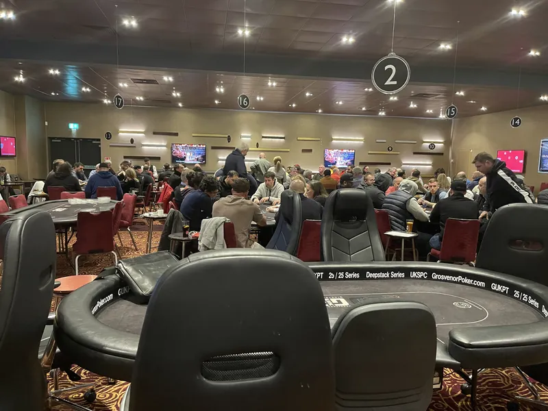 Poker room at Grosvenor Casino Luton