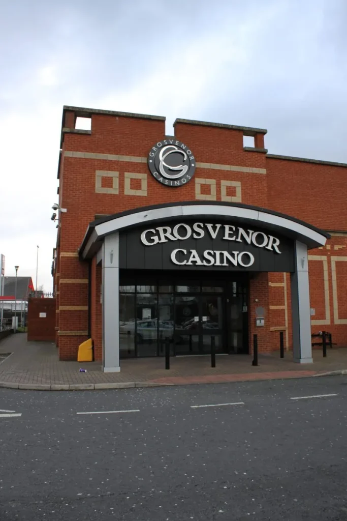 Front entrance to Grosvenor Casino Manchester Salford