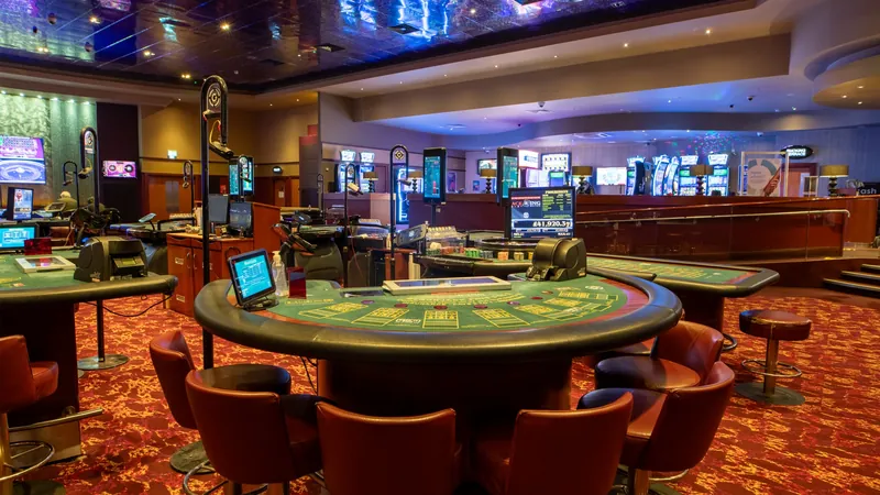 Gaming floor at Grosvenor Casino Manchester Salford