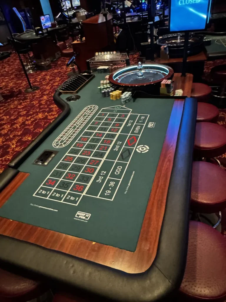 Roulette table at Grosvenor Casino Manchester Salford
