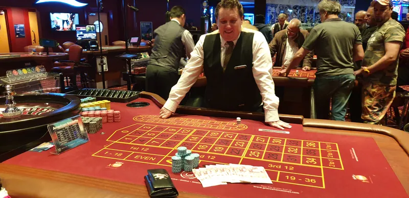 Roulette table at Grosvenor Casino Newcastle