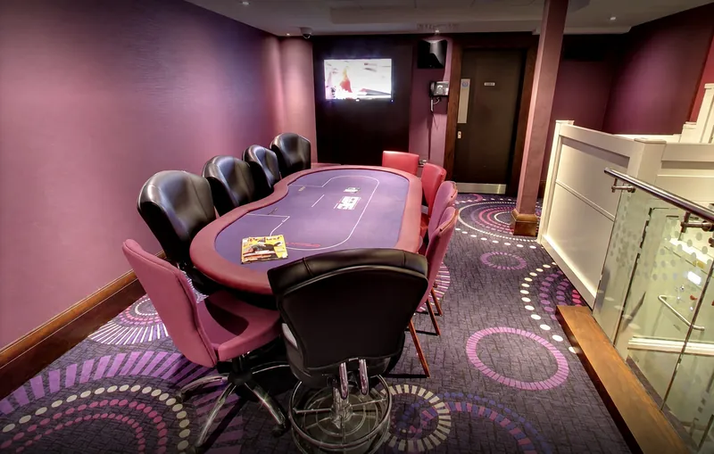 Poker table at Grosvenor Casino Scarborough