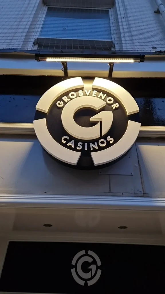 Sign at Grosvenor Casino Scarborough