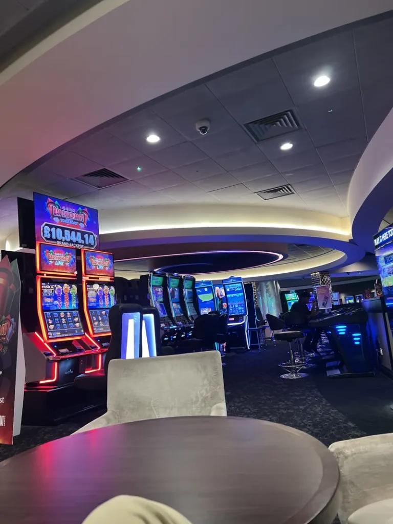 Slot machines at Grosvenor Casino Sheffield