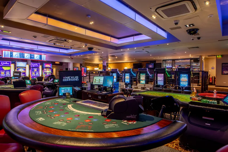 Gaming floor at Grosvenor Casino Stockport