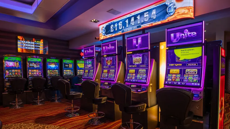 Slot machines at Grosvenor Casino Stockport