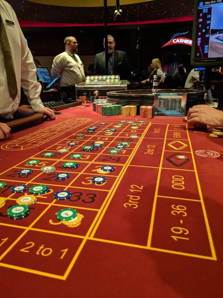 Roulette table at Grosvenor Casino Stockton