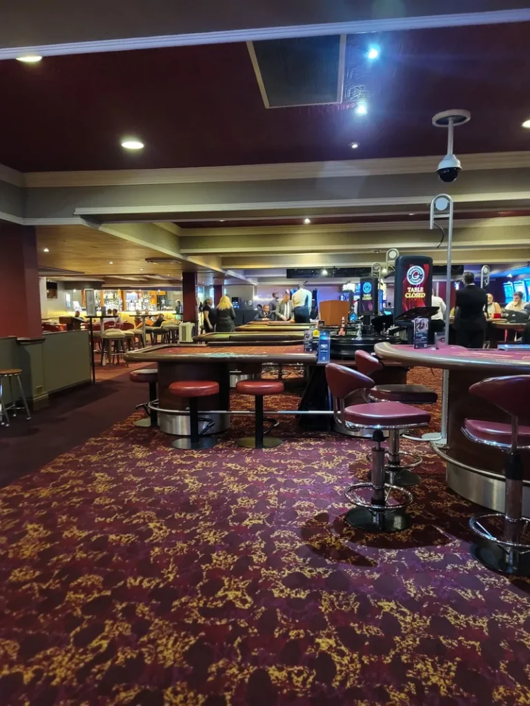 Gaming floor at Grosvenor Casino Swansea