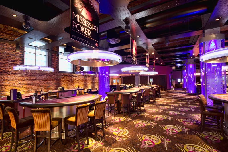 Poker room at Manchester235 Casino