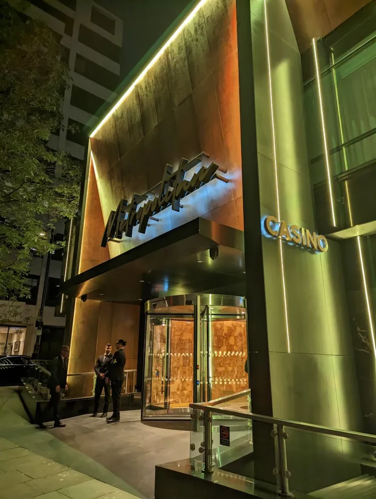 Casino entrance to Metropolitan Mayfair