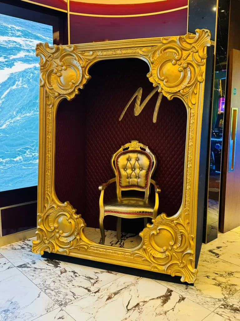 Gold chair at Metropolitan Mayfair