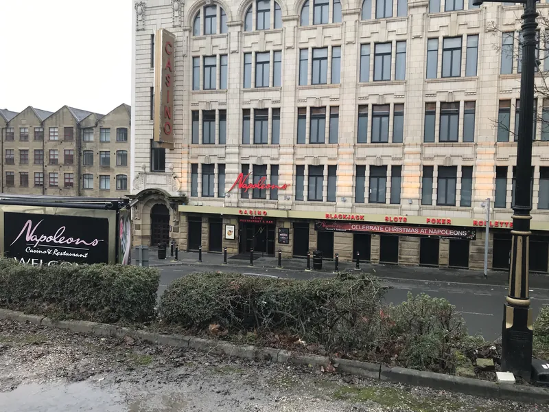 Street exterior of Napoleons Casino Bradford