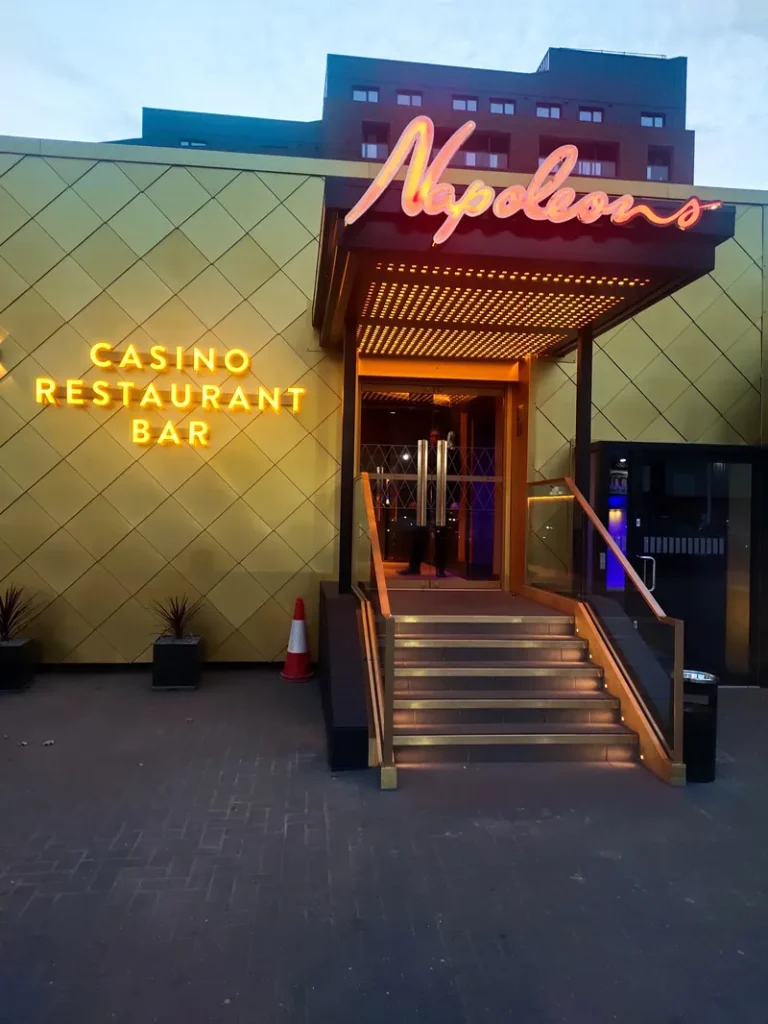 Entrance to Napoleons Casino Leeds