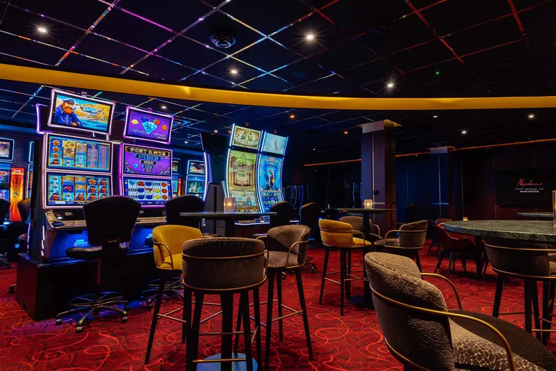 Slots lounge at Napoleons Casino Manchester