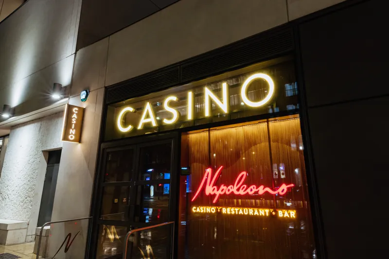 Exterior of Napoleons Casino Manchester