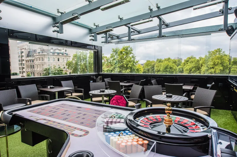 Outdoor roulette at Park Lane Club