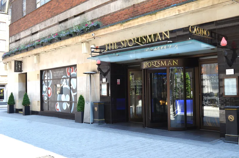 Main entrance to The Sportsman Casino