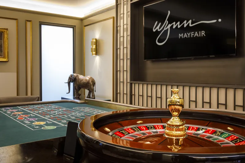 Roulette area at Wynn Mayfair